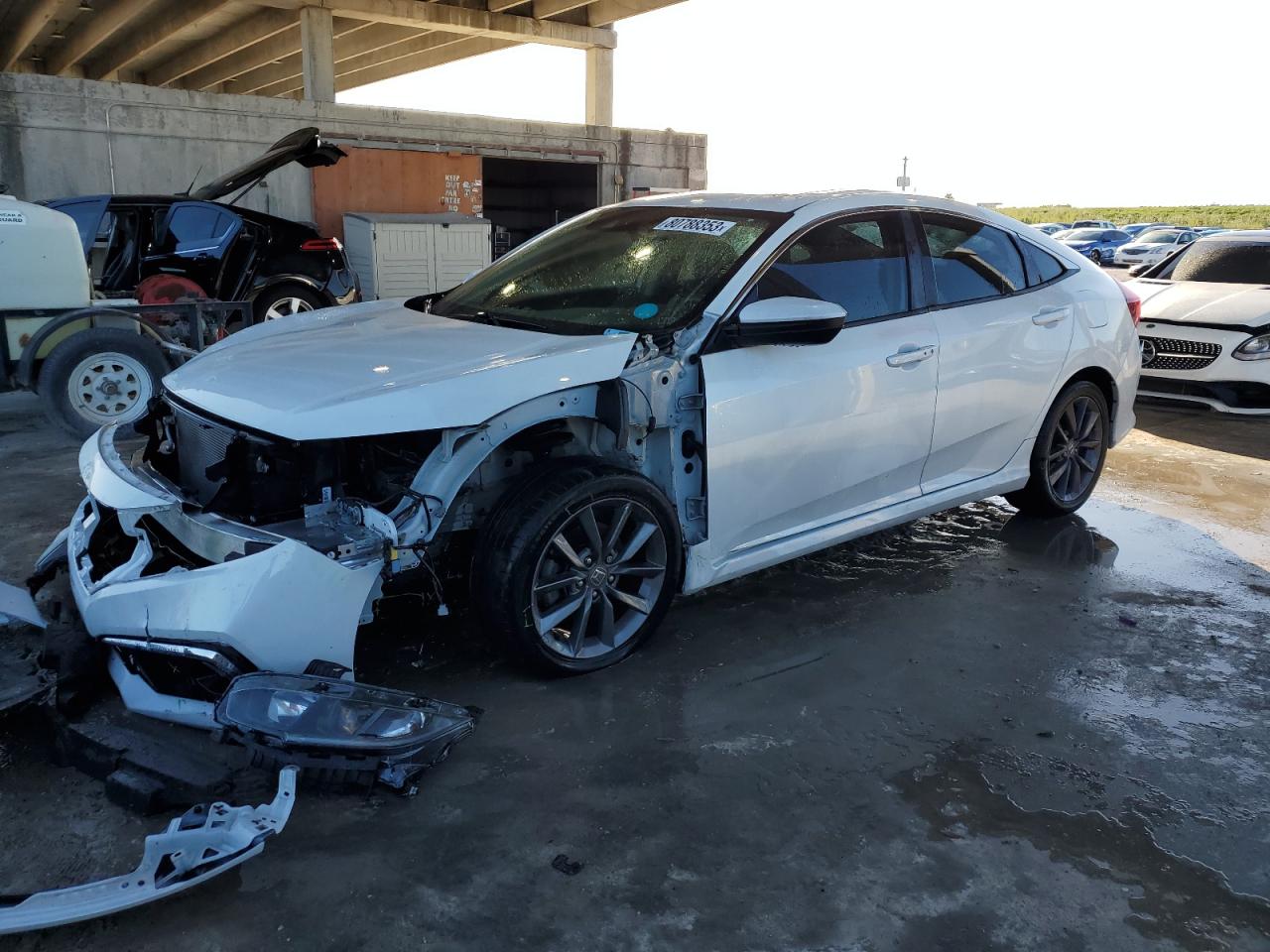 Image 1 of 2019 HONDA CIVIC EXL 2019 with VIN 19XFC1F71KE004712