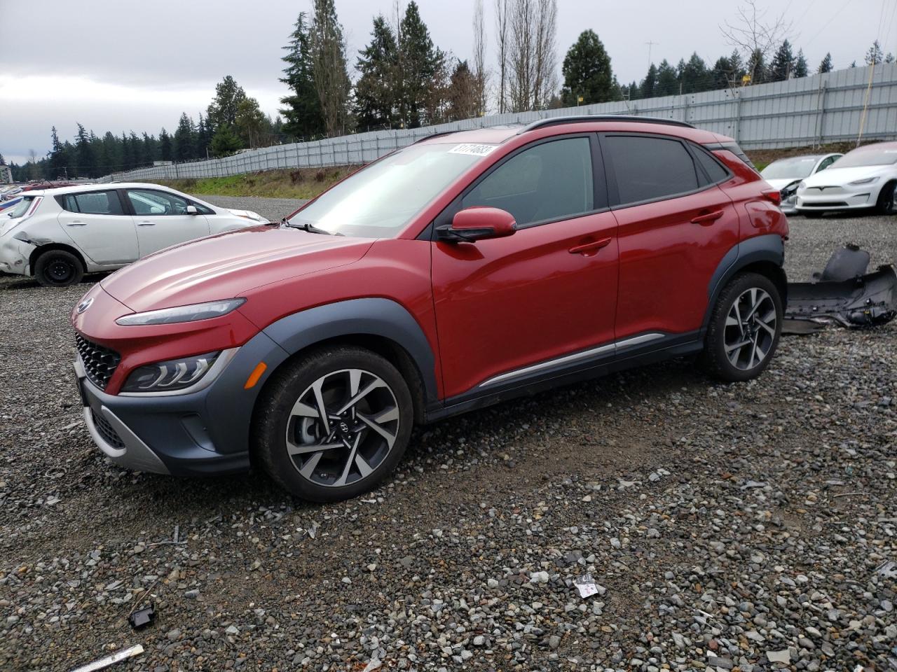 Image 1 of 2022 HYUNDAI KONA LIMITED 2022 with VIN KM8K5CA3XNU774868