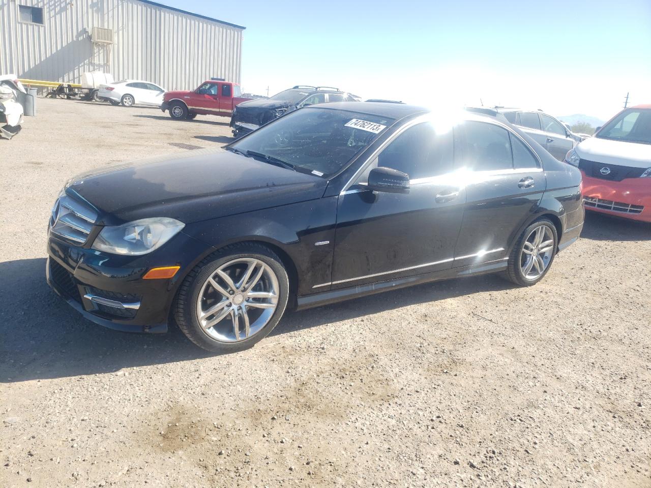 Image 1 of 2012 MERCEDES-BENZ C 250 2012 with VIN WDDGF4HB1CR206766