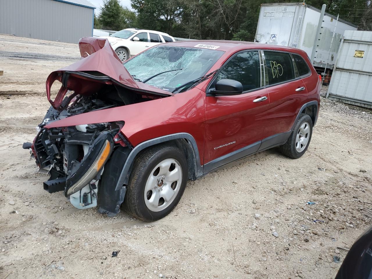 Image 1 of 2015 JEEP CHEROKEE SPORT 2015 with VIN 1C4PJLAB2FW660561