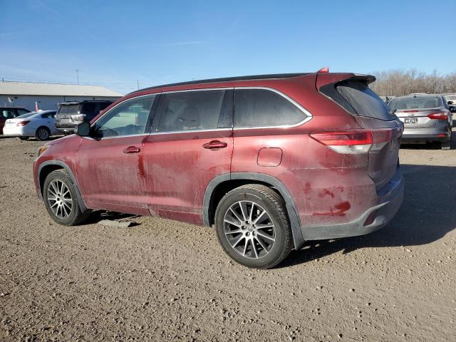 Image 2 of 2017 TOYOTA HIGHLANDER SE 2017 with VIN 5TDJZRFH0HS371728