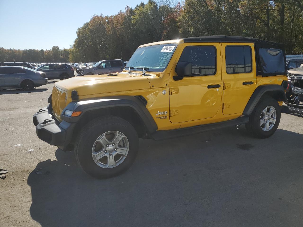 Image 1 of 2018 JEEP WRANGLER UNLIMITED SPORT 2018 with VIN 1C4HJXDG4JW299443