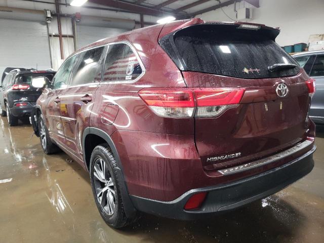 Image 2 of 2018 TOYOTA HIGHLANDER LE 2018 with VIN 5TDBZRFH3JS844600