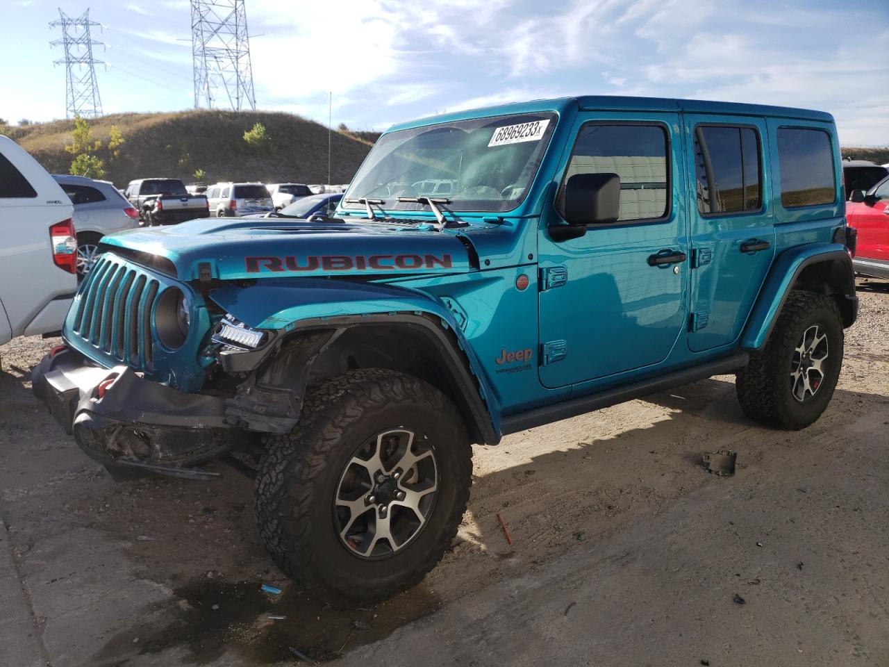 Image 1 of 2020 JEEP WRANGLER UNLIMITED RUBICON 2020 with VIN 1C4HJXFN4LW325876