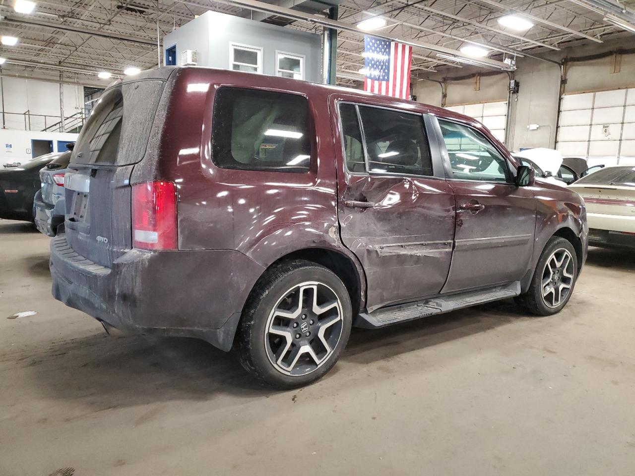 Изображение 3 2012 HONDA PILOT EXL 2012 с VIN 5FNYF4H51CB051215