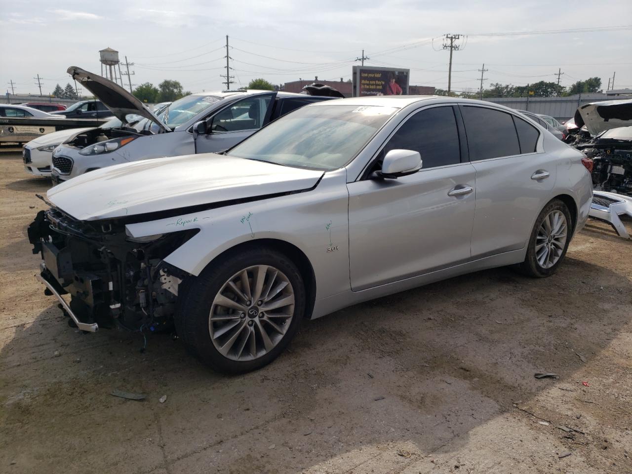 Image 1 of 2020 INFINITI Q50 PURE 2020 with VIN JN1EV7ARXLM256286