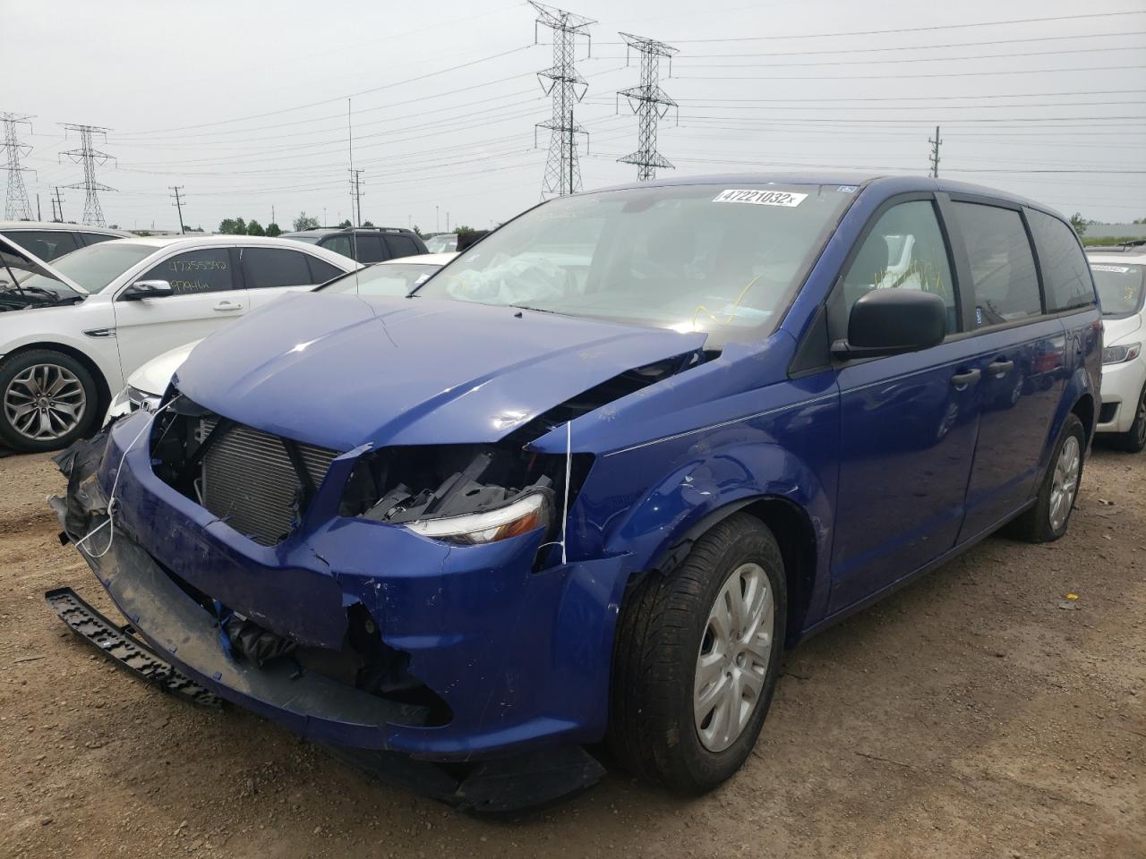 Image 2 of 2019 DODGE GRAND CARAVAN SE 2019 with VIN 2C4RDGBG8KR531163
