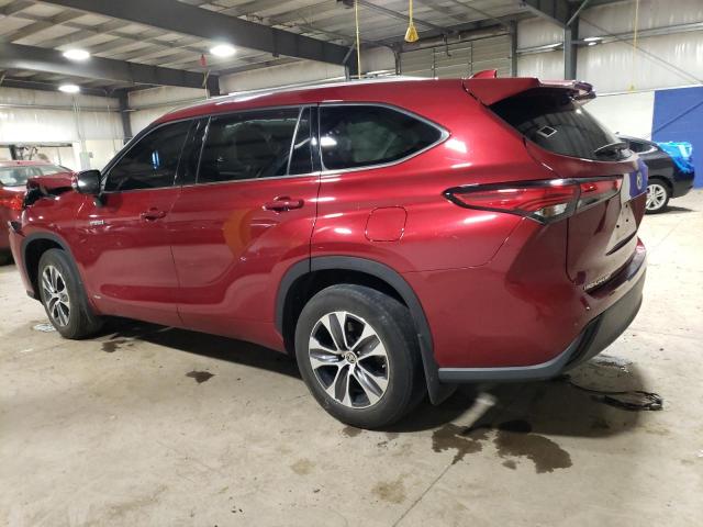 Изображение 2 2021 TOYOTA HIGHLANDER HYBRID XLE 2021 с VIN 5TDGBRCH0MS536593