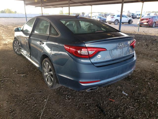 Image 3 of 2017 HYUNDAI SONATA SPORT 2017 with VIN 5NPE34AF4HH436632