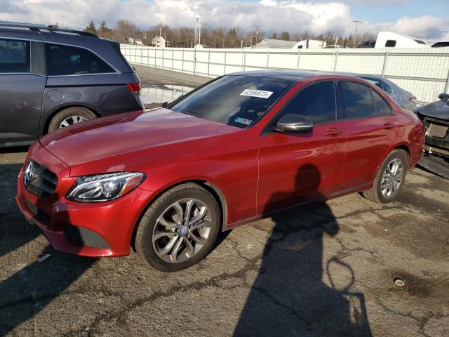 Image 1 of 2017 MERCEDES-BENZ C 300 4MATIC 2017 with VIN 55SWF4KB6HU201380