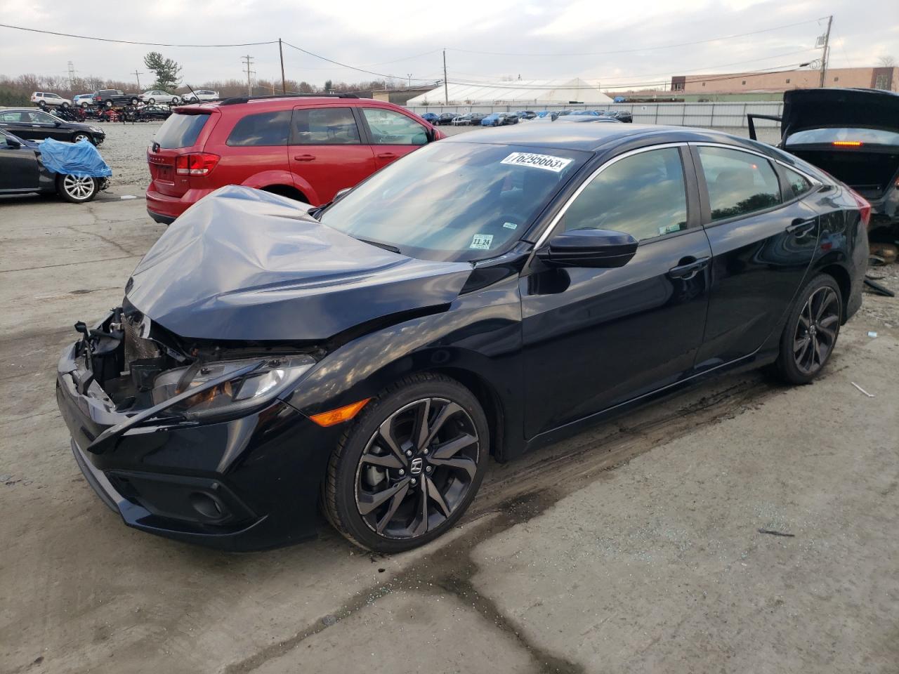 Image 1 of 2019 HONDA CIVIC SPORT 2019 with VIN 2HGFC2F83KH605060