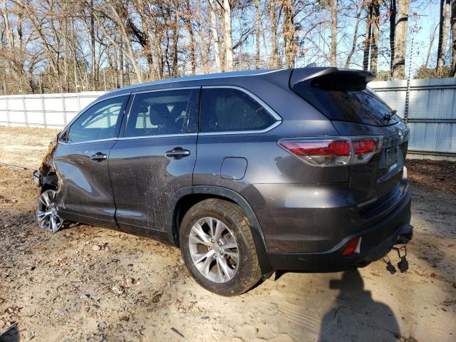 Obraz 2 z 2015 TOYOTA HIGHLANDER XLE 2015 z VIN 5TDKKRFH7FS044460