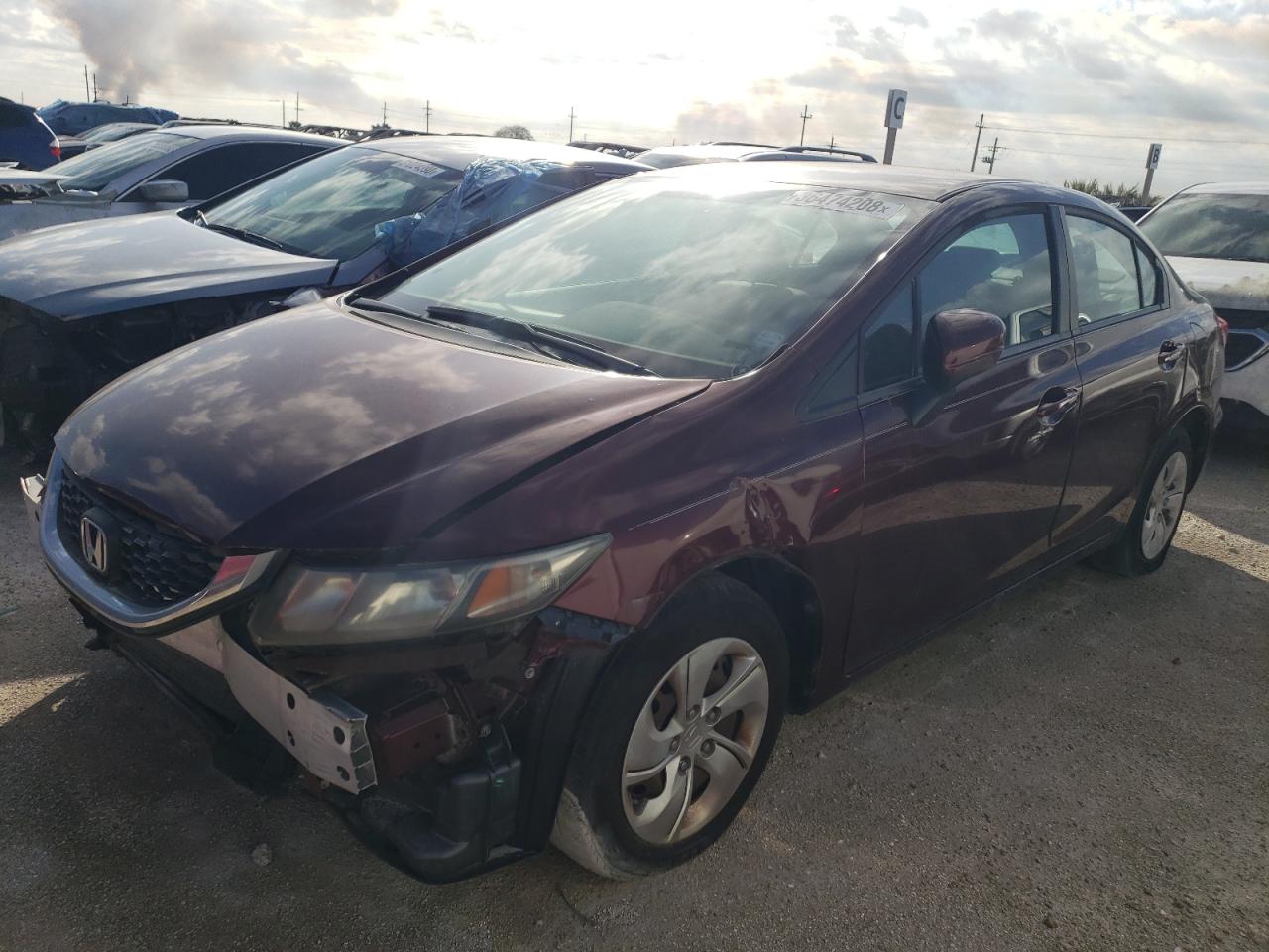 Obraz 2 z 2015 HONDA CIVIC LX 2015 z VIN 19XFB2F57FE119134