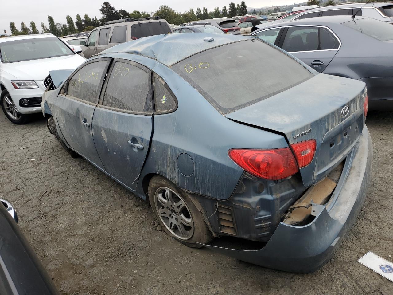 Image 2 of 2007 HYUNDAI ELANTRA GLS 2007 with VIN KMHDU46D67U222239