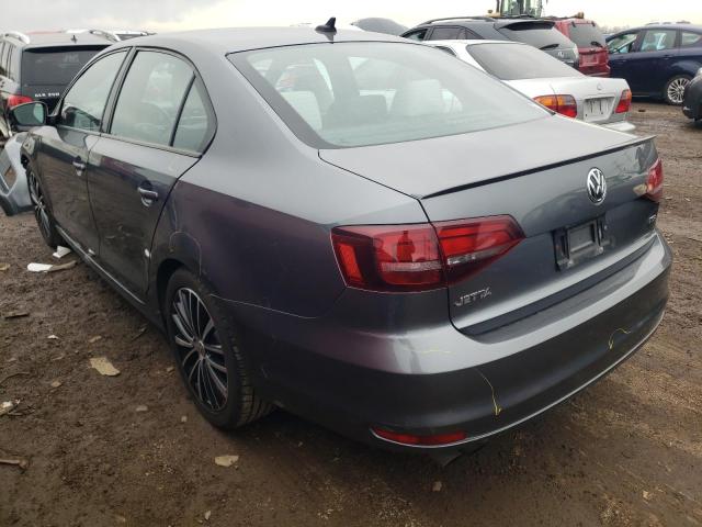Image 2 of 2016 VOLKSWAGEN JETTA SPORT 2016 with VIN 3VWD17AJ6GM401202