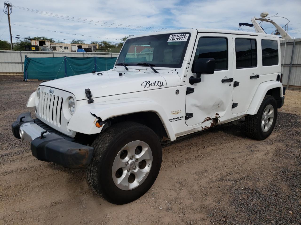 Изображение 1 2015 JEEP WRANGLER UNLIMITED SAHARA 2015 с VIN 1C4BJWEG9FL687050