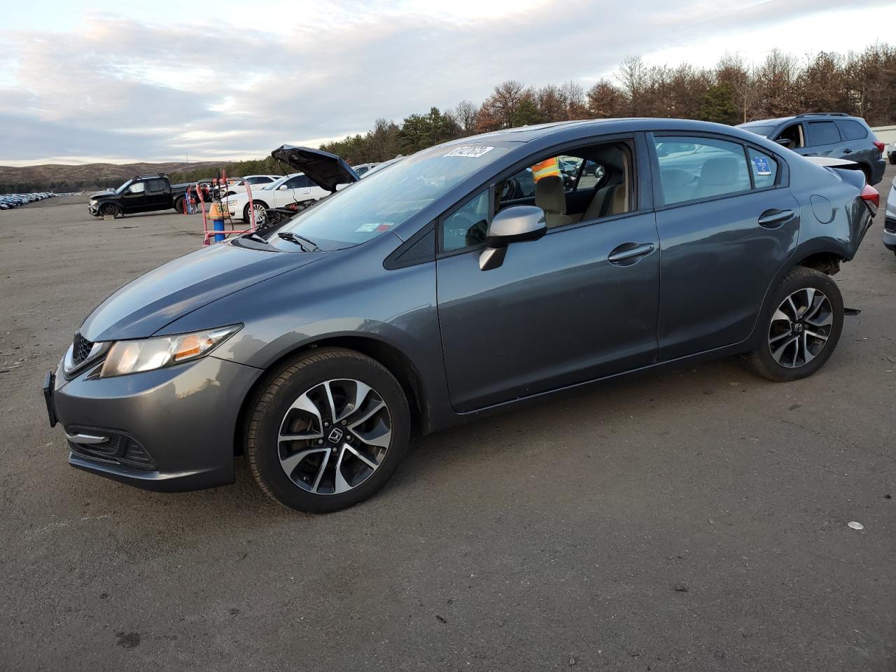 Image 1 of 2013 HONDA CIVIC EX 2013 with VIN 2HGFB2F8XDH506838
