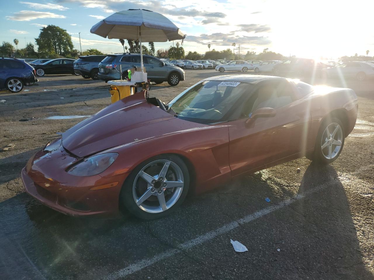Image 1 of 2005 CHEVROLET CORVETTE  2005 with VIN 1G1YY24U955106244