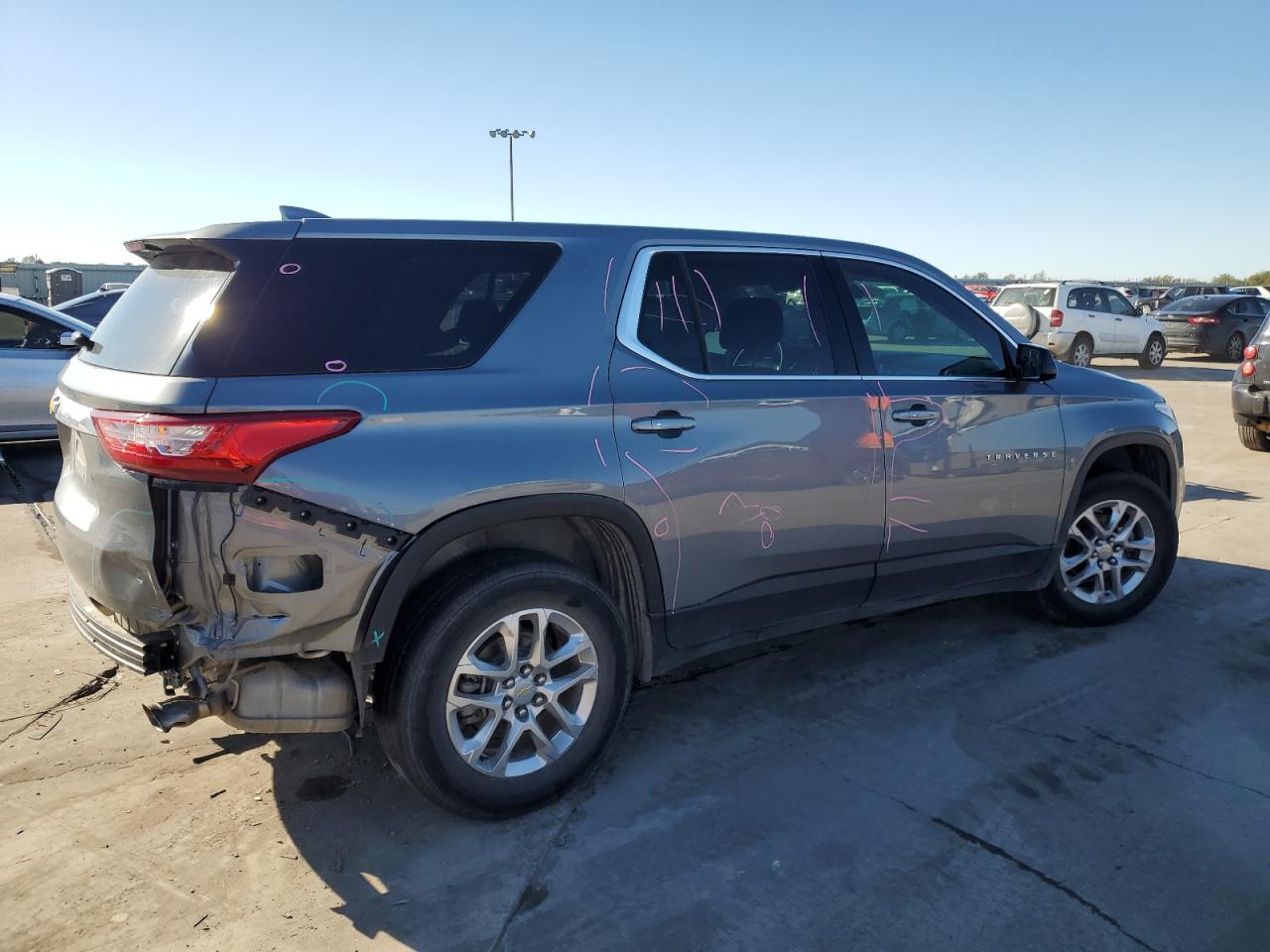 Image 3 of 2020 CHEVROLET TRAVERSE LS 2020 with VIN 1GNERFKW3LJ242254
