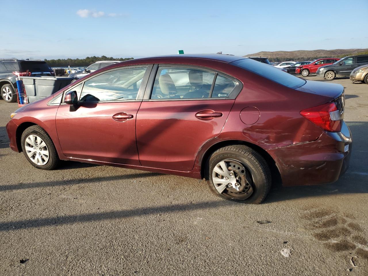 Изображение 2 2012 HONDA CIVIC LX 2012 с VIN 2HGFB2F53CH512629