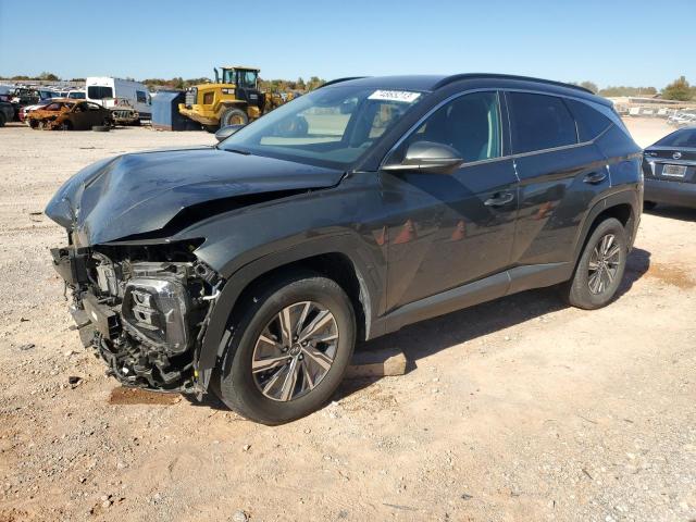 Image 1 of 2022 HYUNDAI TUCSON BLUE 2022 with VIN KM8JBCA15NU012020