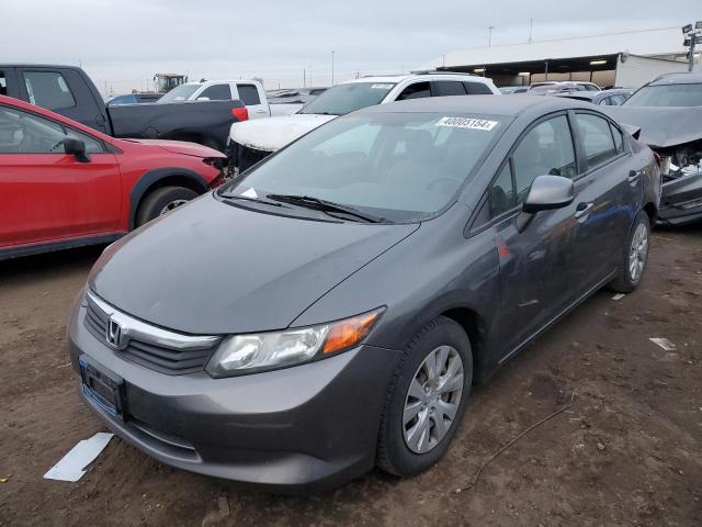 Image 1 of 2012 HONDA CIVIC LX 2012 with VIN 2HGFB2F54CH583239