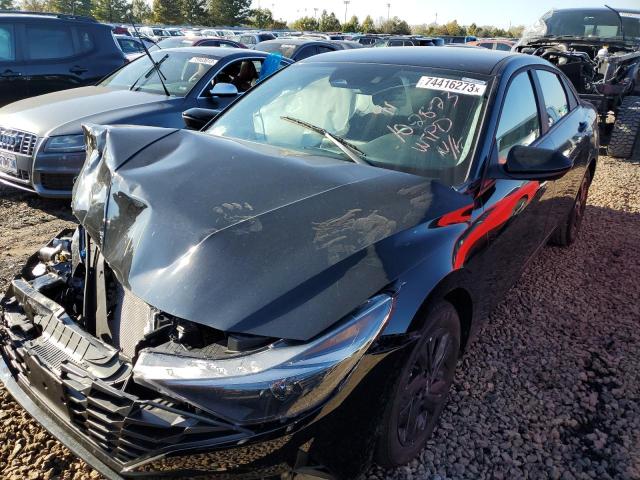 Image 1 of 2023 HYUNDAI ELANTRA BLUE 2023 with VIN KMHLM4AJ5PU071998