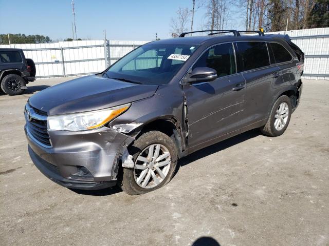 Image 1 of 2014 TOYOTA HIGHLANDER LE 2014 with VIN 5TDZKRFHXES022515