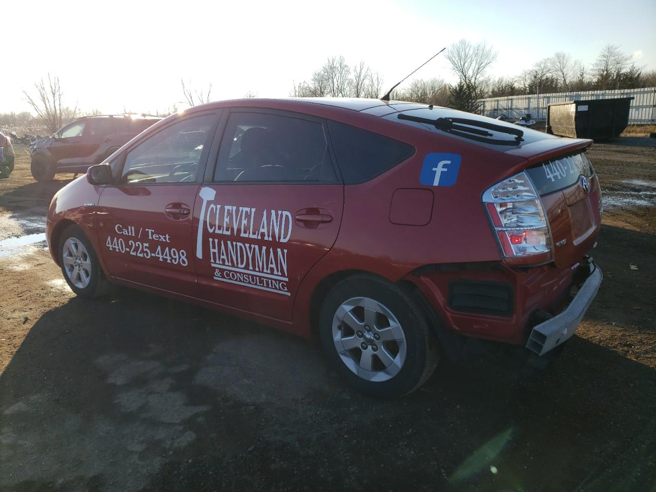 Image 2 of 2009 TOYOTA PRIUS  2009 with VIN JTDKB20UX97820835