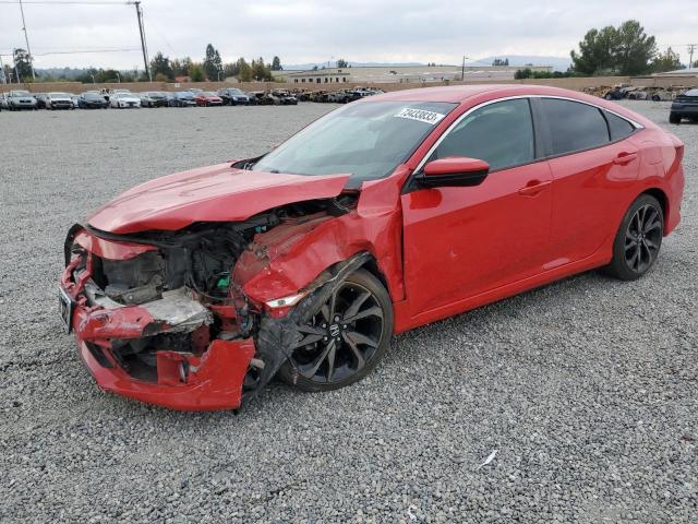 Image 1 of 2019 HONDA CIVIC SPORT 2019 with VIN 2HGFC2F8XKH524539