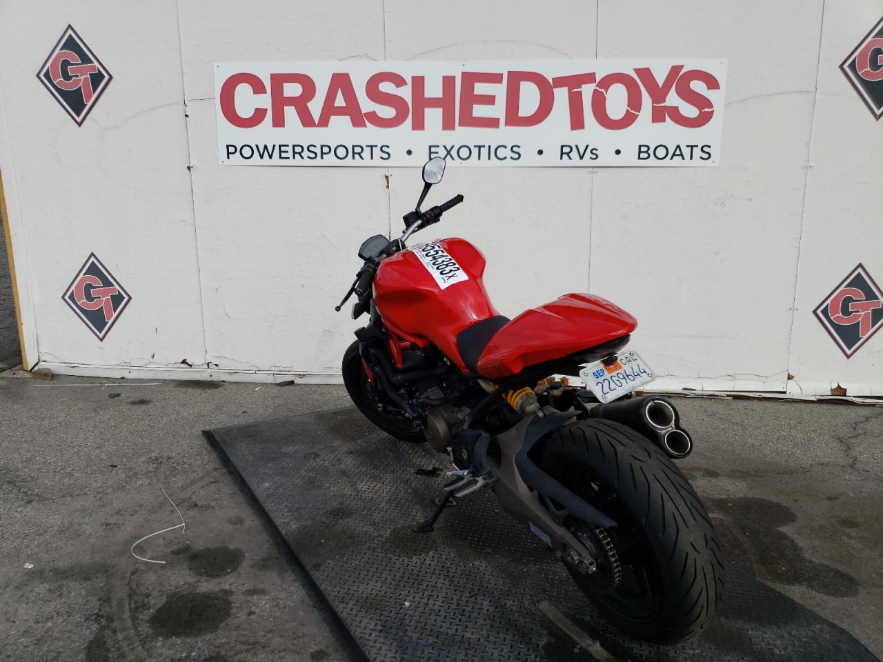 Image 3 of 2015 DUCATI MONSTER 821 2015 with VIN ZDM1RBTSXFB006909