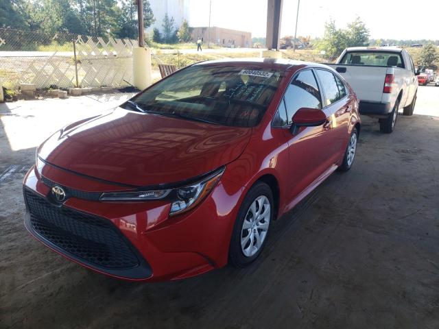 Image 2 of 2021 TOYOTA COROLLA LE 2021 with VIN JTDEPMAE5MJ175380