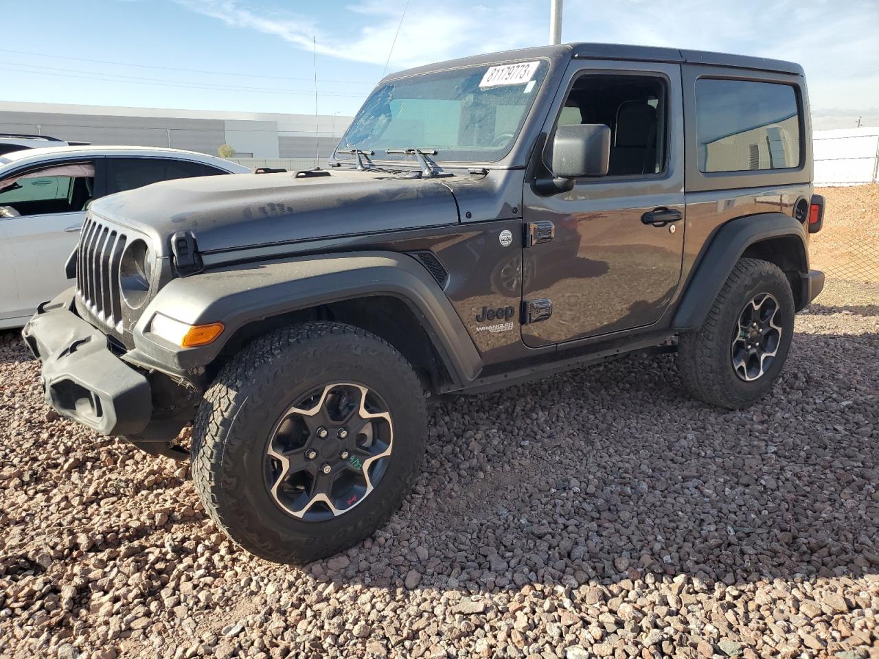 Image 1 of 2021 JEEP WRANGLER SPORT 2021 with VIN 1C4HJXAG0MW714637