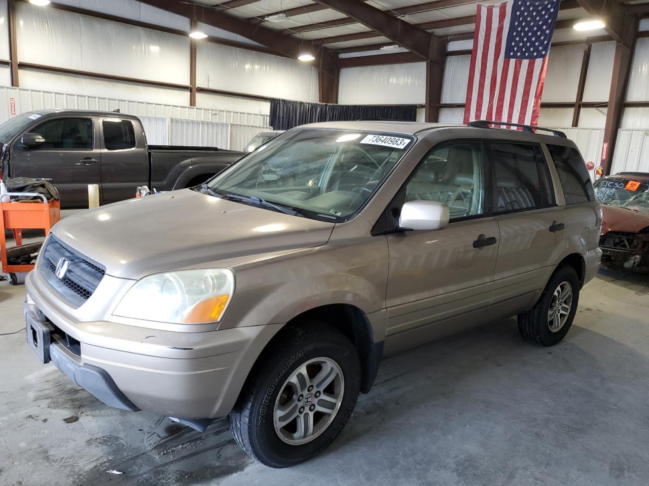 Image 1 of 2005 HONDA PILOT EXL 2005 with VIN 2HKYF18585H527687