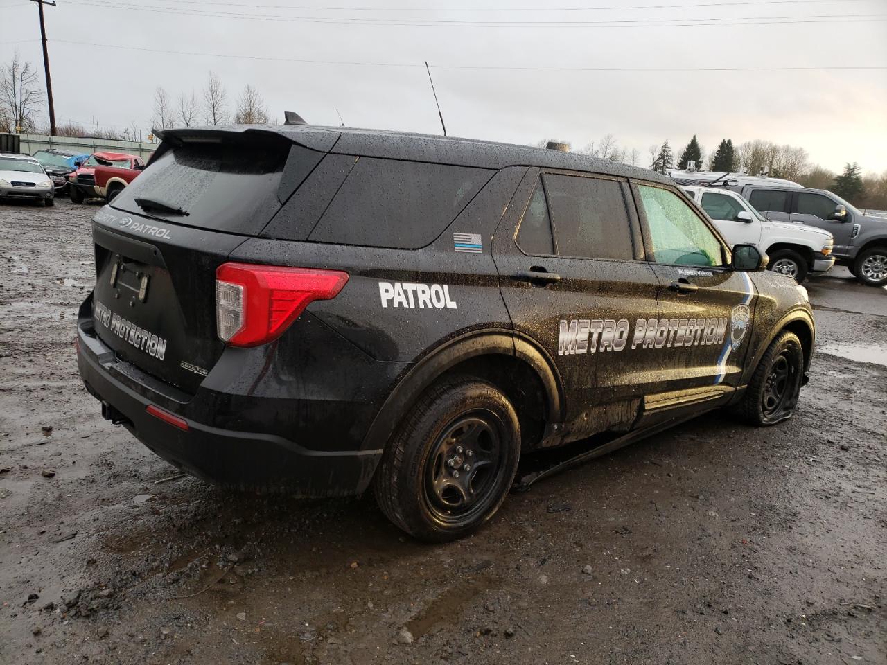 Image 3 of 2021 FORD EXPLORER POLICE INTERCEPTOR 2021 with VIN 1FM5K8AB7MGA19880