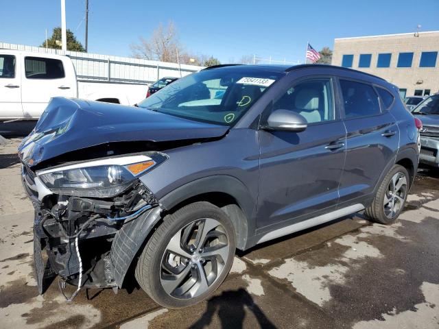 Image 1 of 2018 HYUNDAI TUCSON VALUE 2018 with VIN KM8J3CA21JU761185