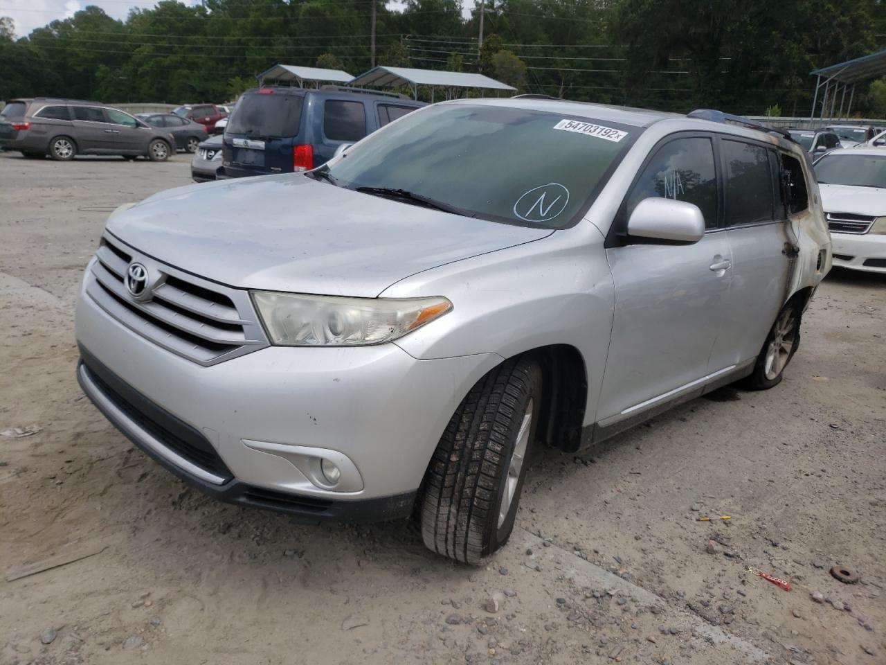 Image 2 of 2011 TOYOTA HIGHLANDER BASE 2011 with VIN 5TDZA3EH6BS013498