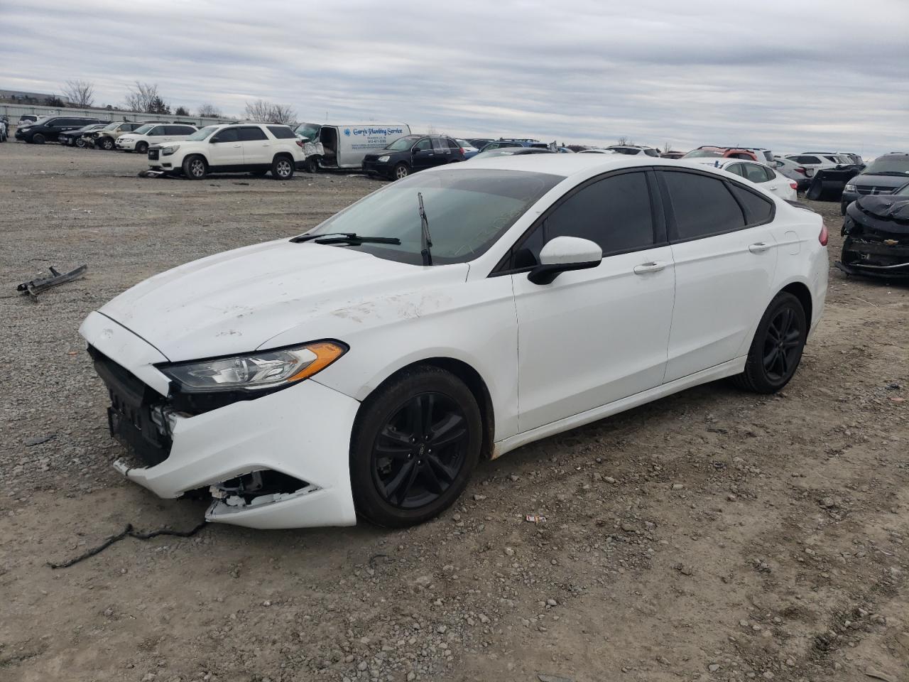 Image 1 of 2018 FORD FUSION SE 2018 with VIN 3FA6P0HD9JR261888