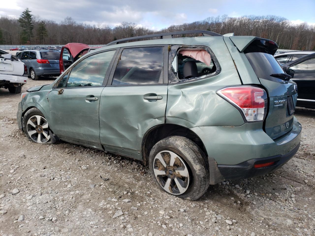 Image 2 of 2018 SUBARU FORESTER 2.5I PREMIUM 2018 with VIN JF2SJAEC3JH593453