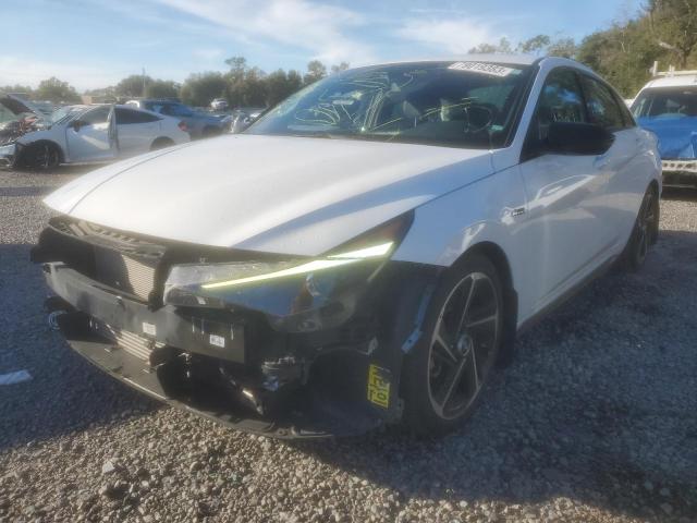 Изображение 1 2021 HYUNDAI ELANTRA N LINE 2021 с VIN KMHLR4AF7MU188121