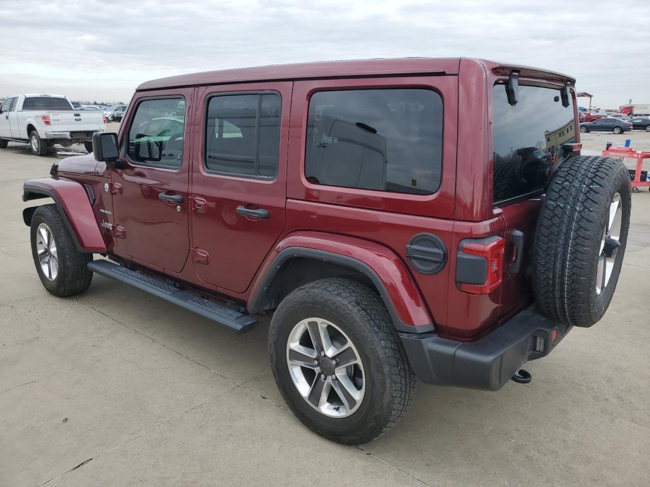 Image 2 of 2021 JEEP WRANGLER UNLIMITED SAHARA 2021 with VIN 1C4HJXEG7MW710546