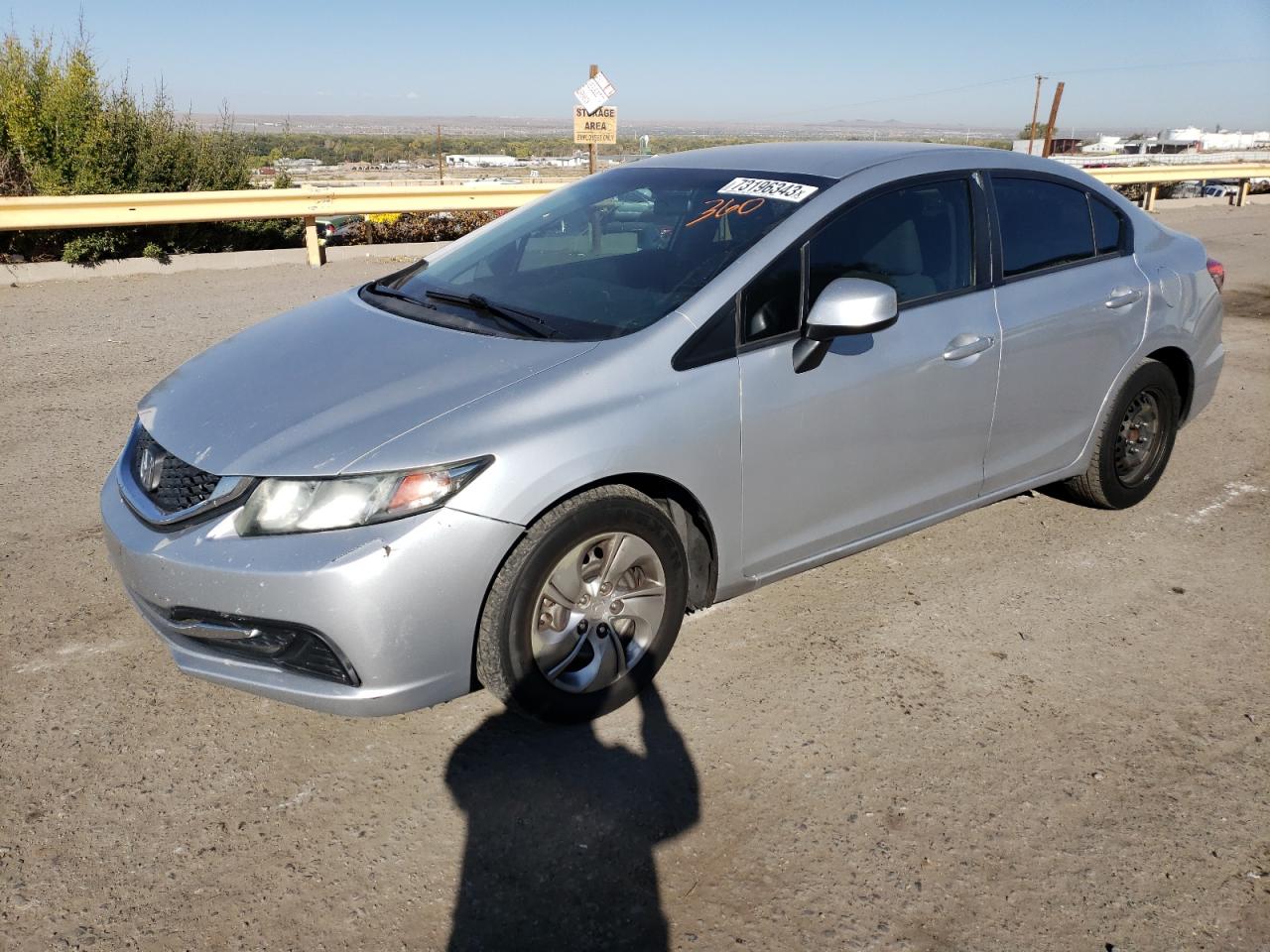 Image 1 of 2013 HONDA CIVIC LX 2013 with VIN 2HGFB2F57DH555940