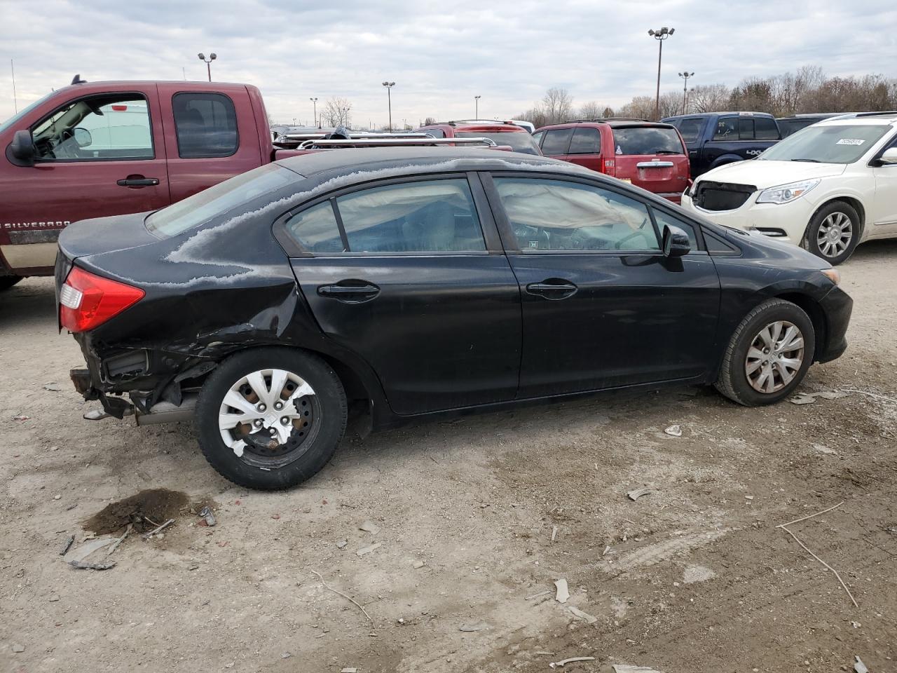 Image 3 of 2012 HONDA CIVIC LX 2012 with VIN 2HGFB2F50CH608945