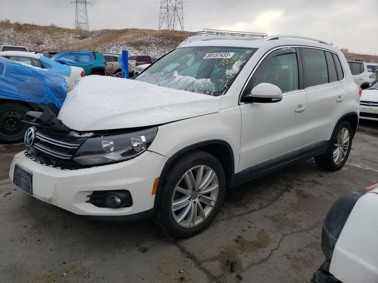 Image 1 of 2012 VOLKSWAGEN TIGUAN S 2012 with VIN WVGBV7AX9CW604092