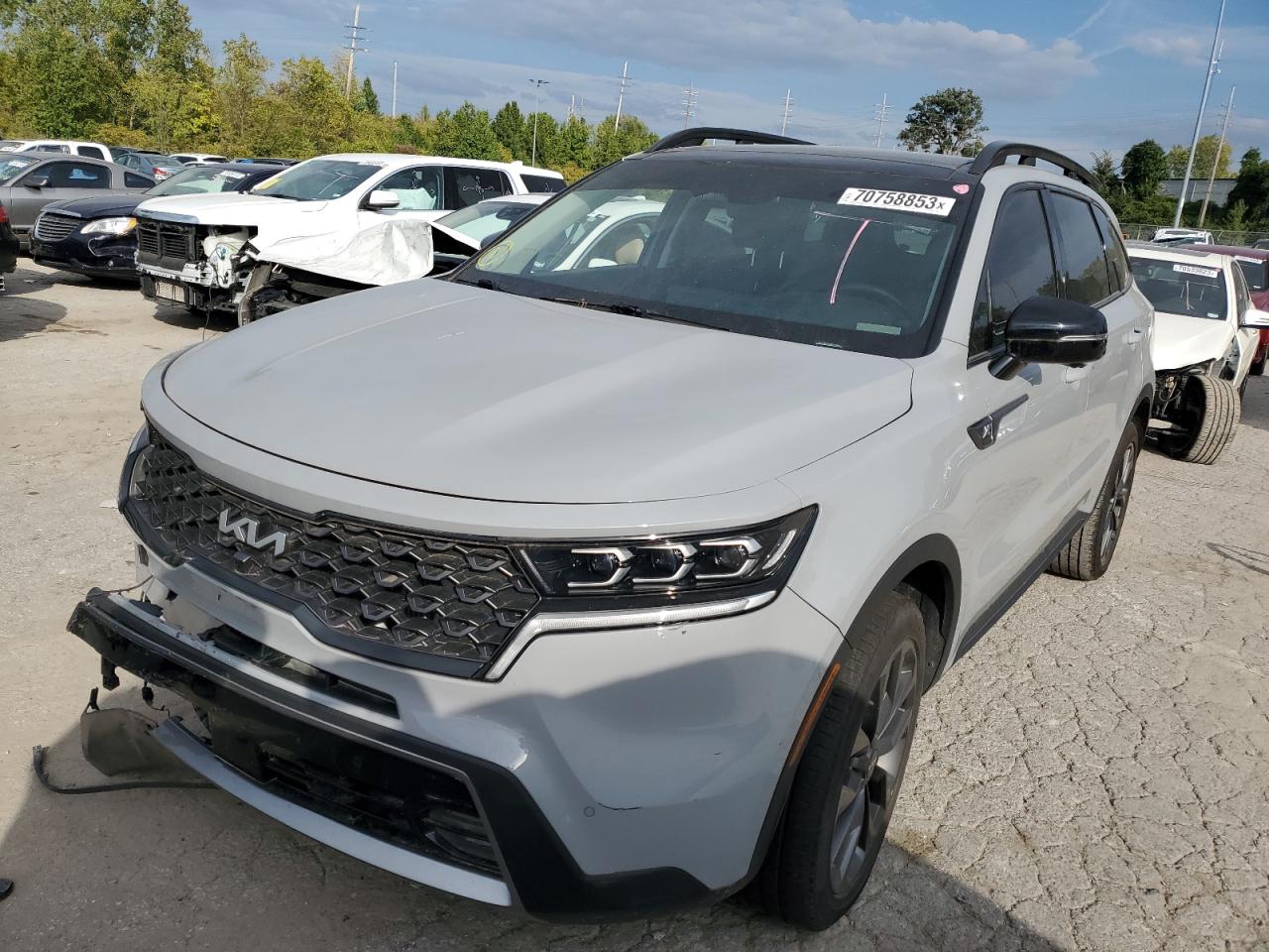 Image 1 of 2022 KIA SORENTO SX 2022 with VIN 5XYRKDLF2NG077995