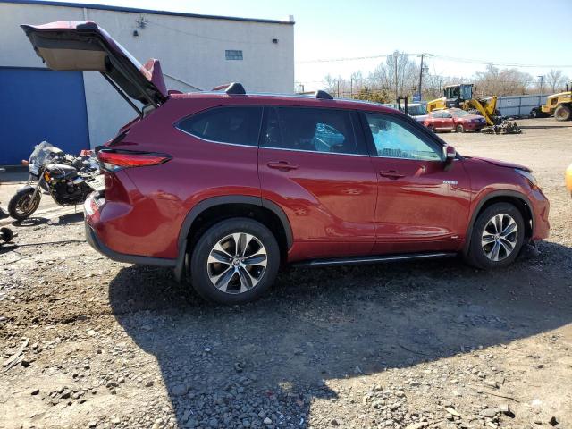 Image 3 of 2021 TOYOTA HIGHLANDER HYBRID XLE 2021 with VIN 5TDGBRCH4MS049073