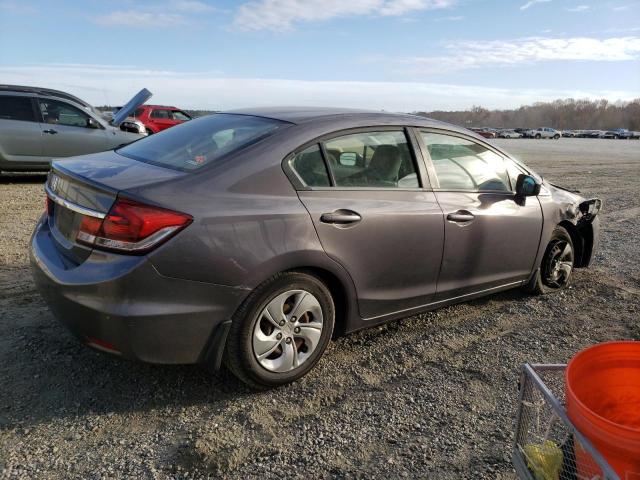 Image 3 of 2014 HONDA CIVIC LX 2014 with VIN 2HGFB2F53EH552860