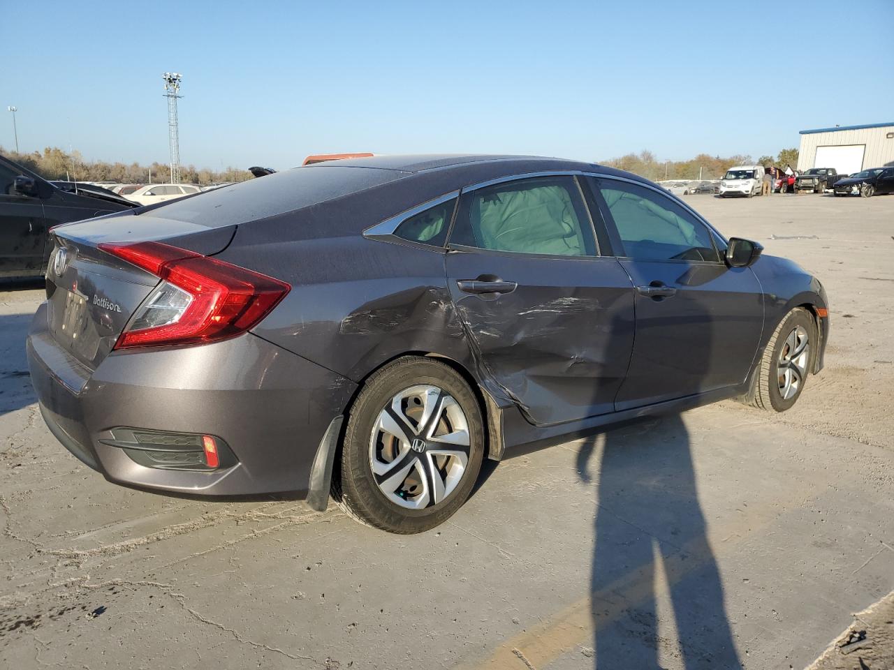 Image 3 of 2018 HONDA CIVIC LX 2018 with VIN 2HGFC2F57JH504446