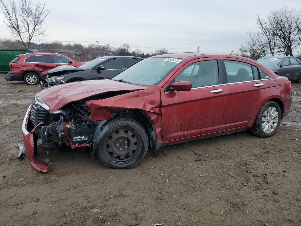 Image 1 of 2013 CHRYSLER 200 LX 2013 with VIN 1C3CCBAB1DN561644
