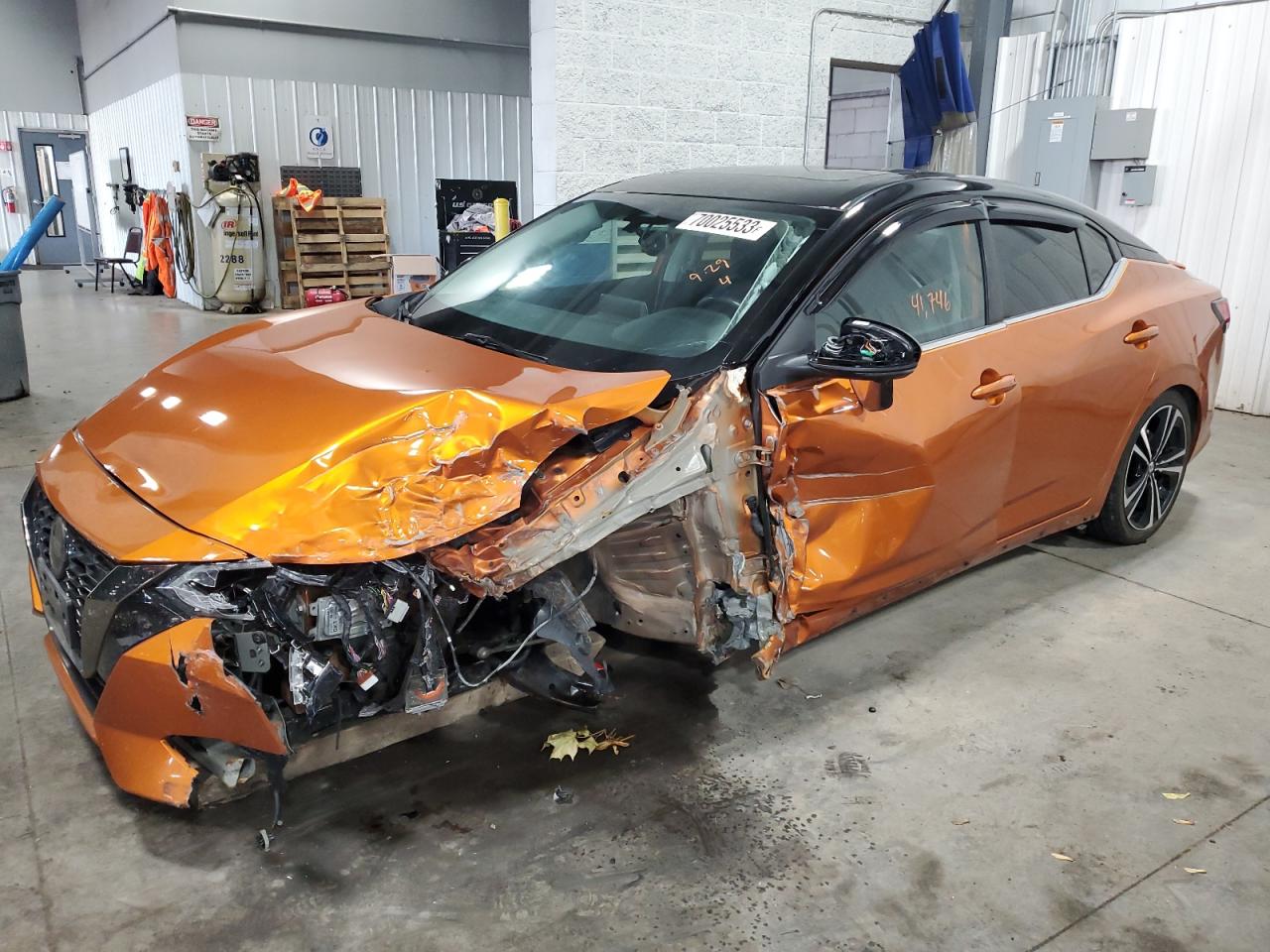 Image 1 of 2021 NISSAN SENTRA SR 2021 with VIN 3N1AB8DV3MY302772